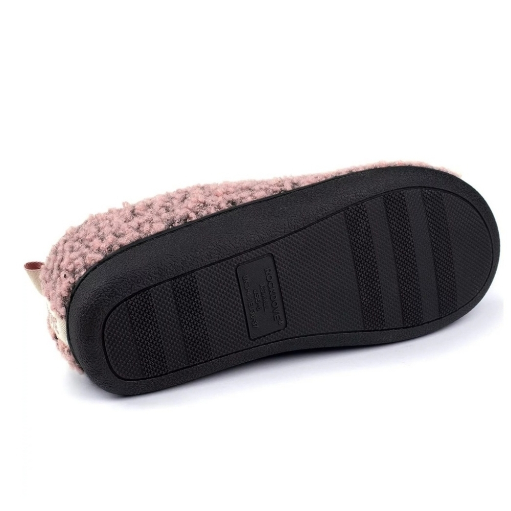 NEW Slippers house shoes for indoor outdoor use Pink fuzzy, machine washable - Picture 3 of 5
